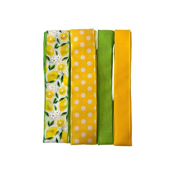 Lemon Wreath Kit - "When Life Gives You Lemons" Metal Sign, Ribbon, & Lemon Pick - Picture 2 of 7